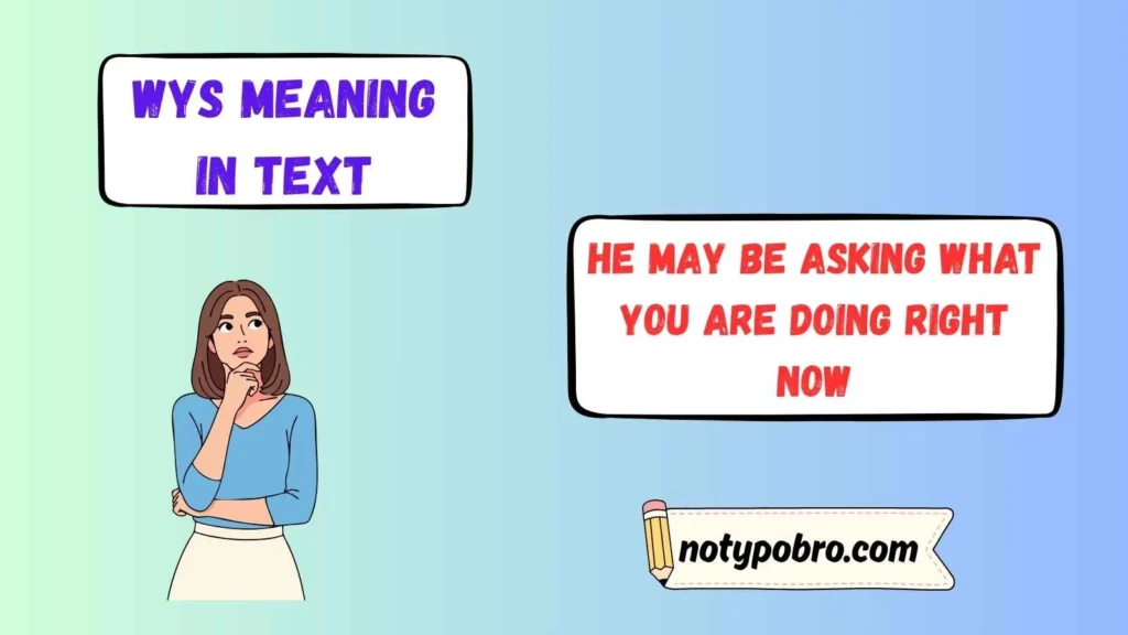 Wys Meaning in Text From a Guy