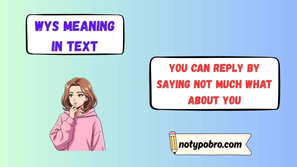 Wys Meaning in Text From Girl