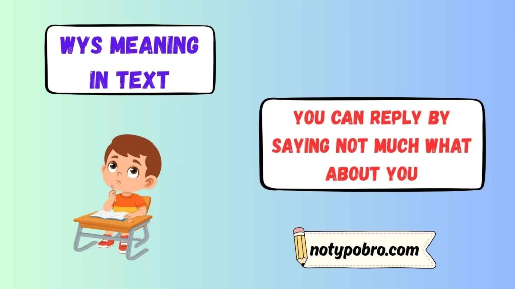 Wys Meaning in Text Reply