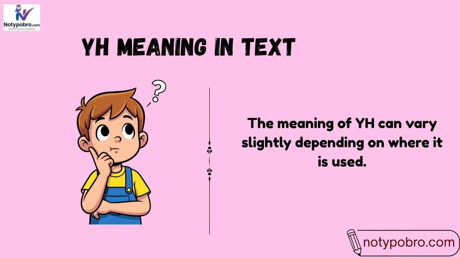 yh meaning in text