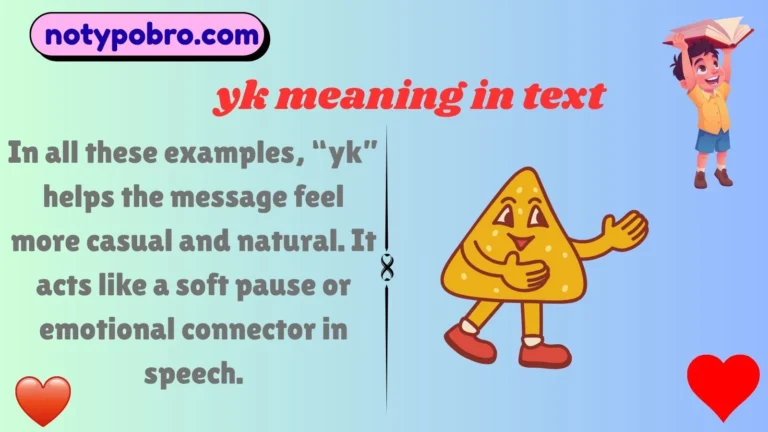 yk meaning in text