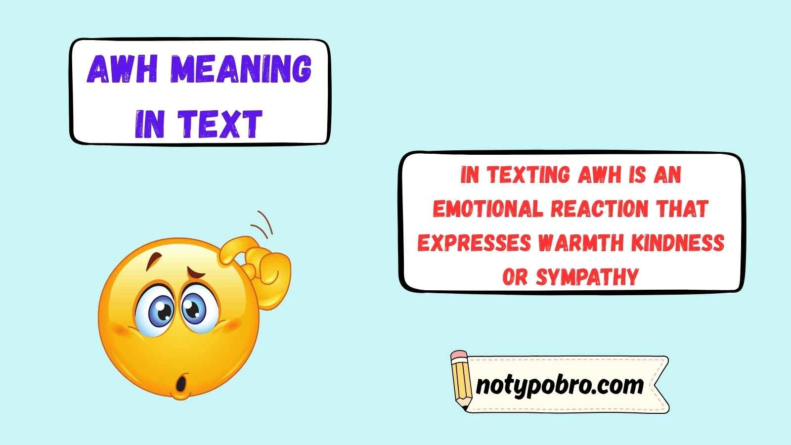 awh meaning in text