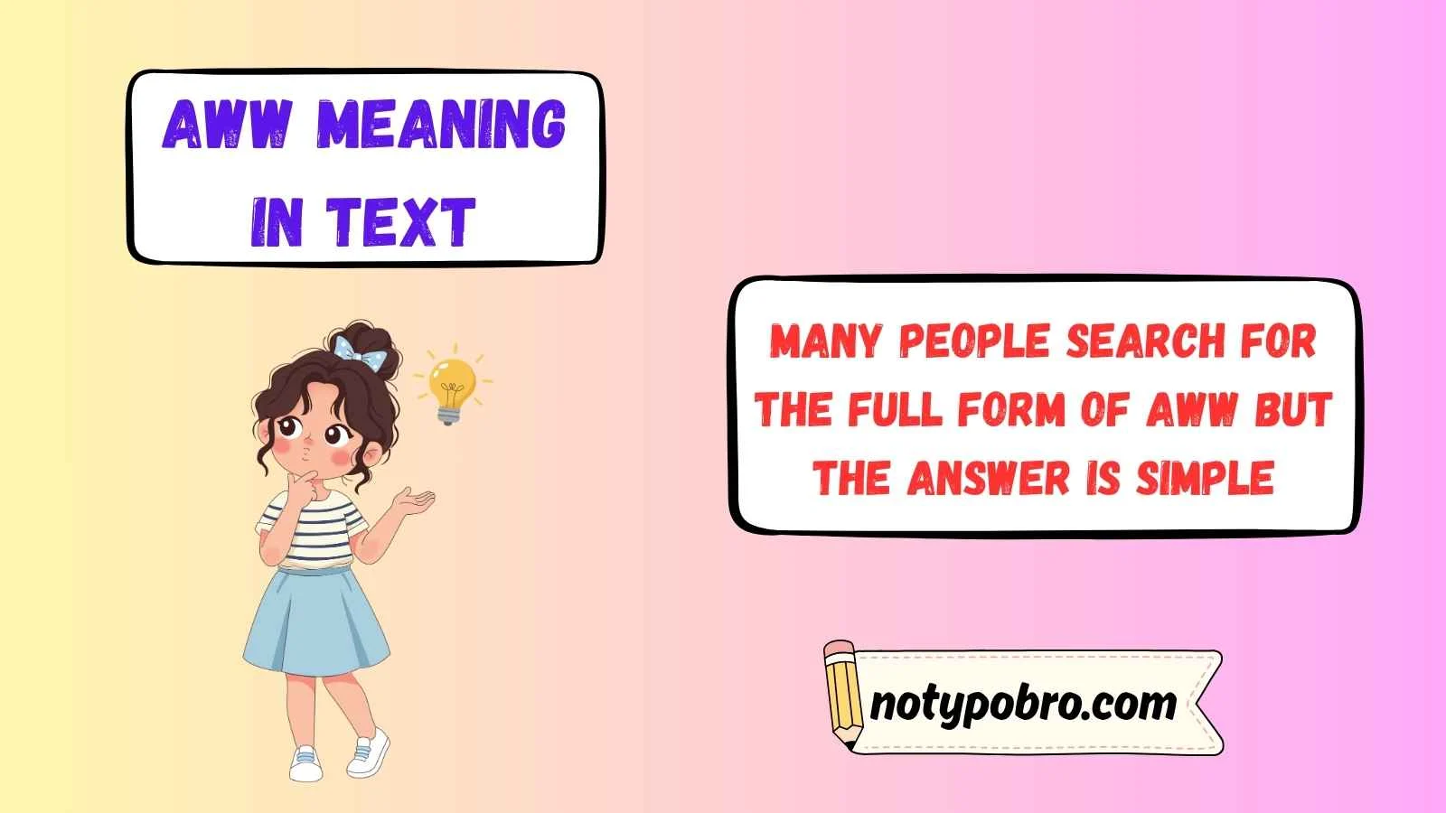 aww meaning in text