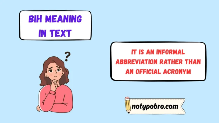 bih meaning in text