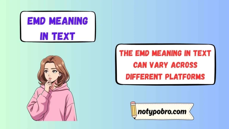 emd meaning in text