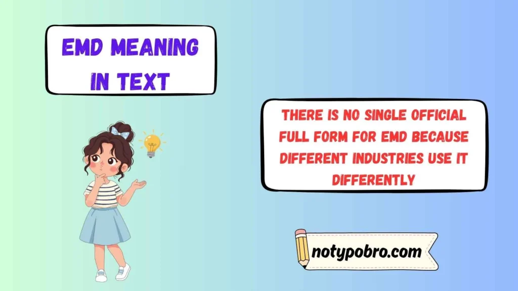 Full Form, Stands For & Short Meaning of EMD