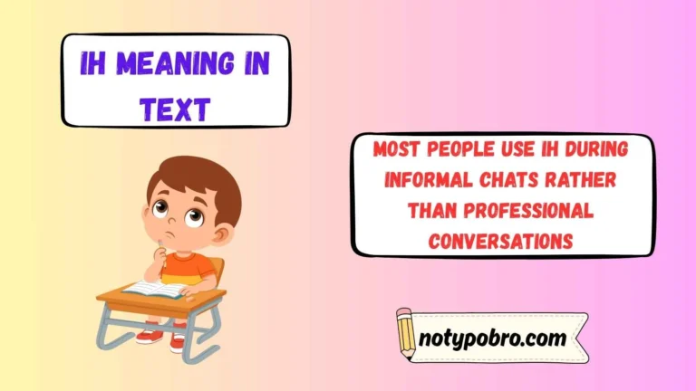 ih meaning in text