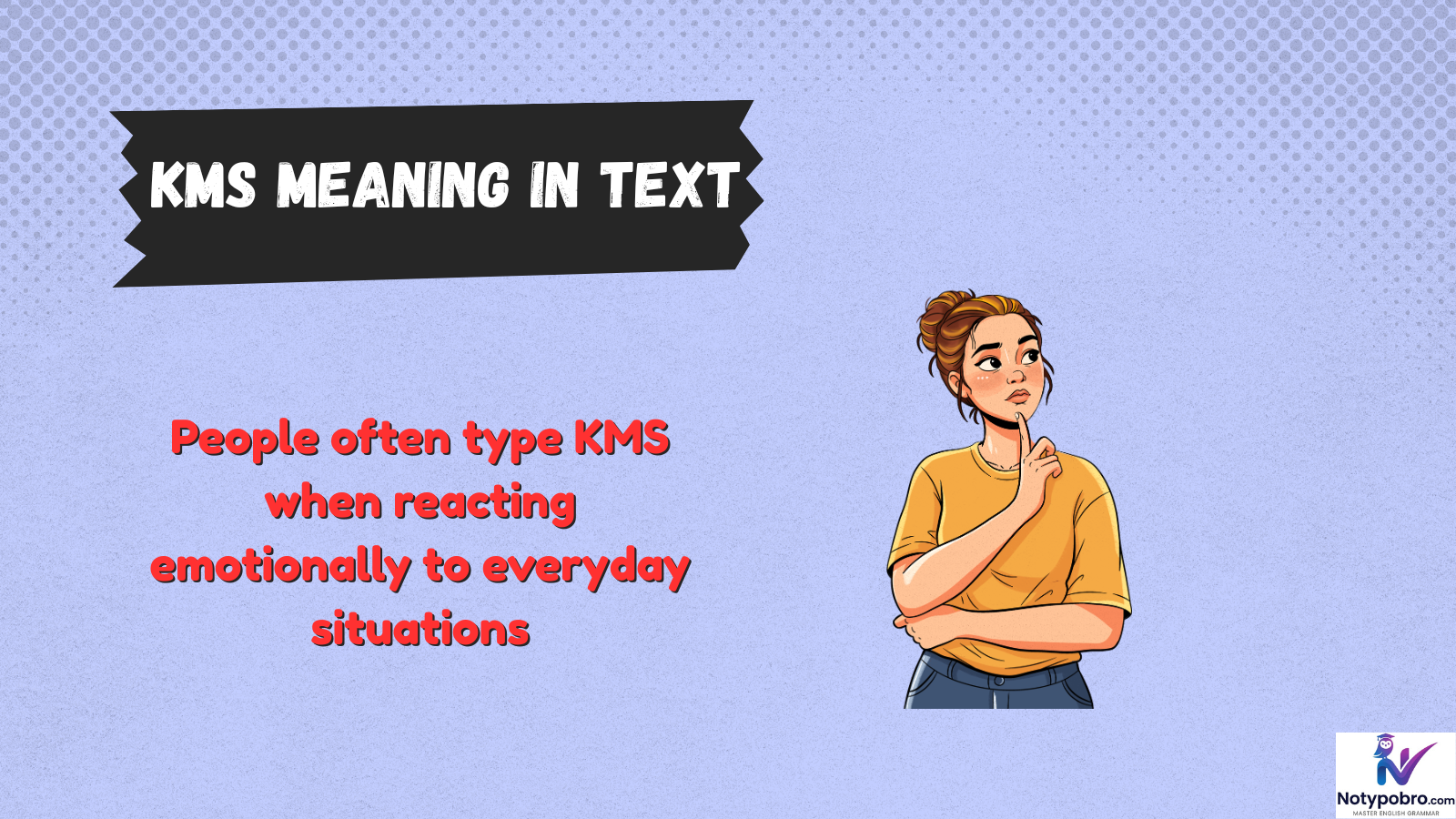 kms meaning in text
