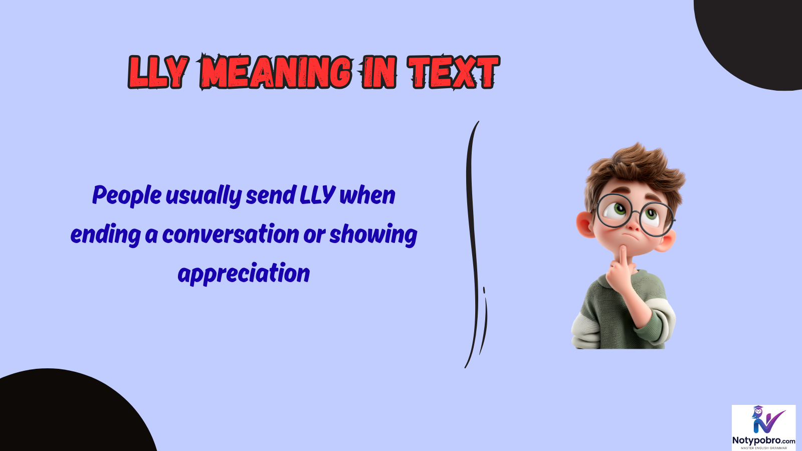 lly meaning in text