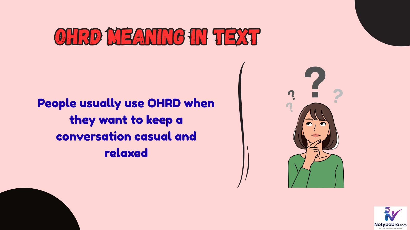 ohrd meaning in text