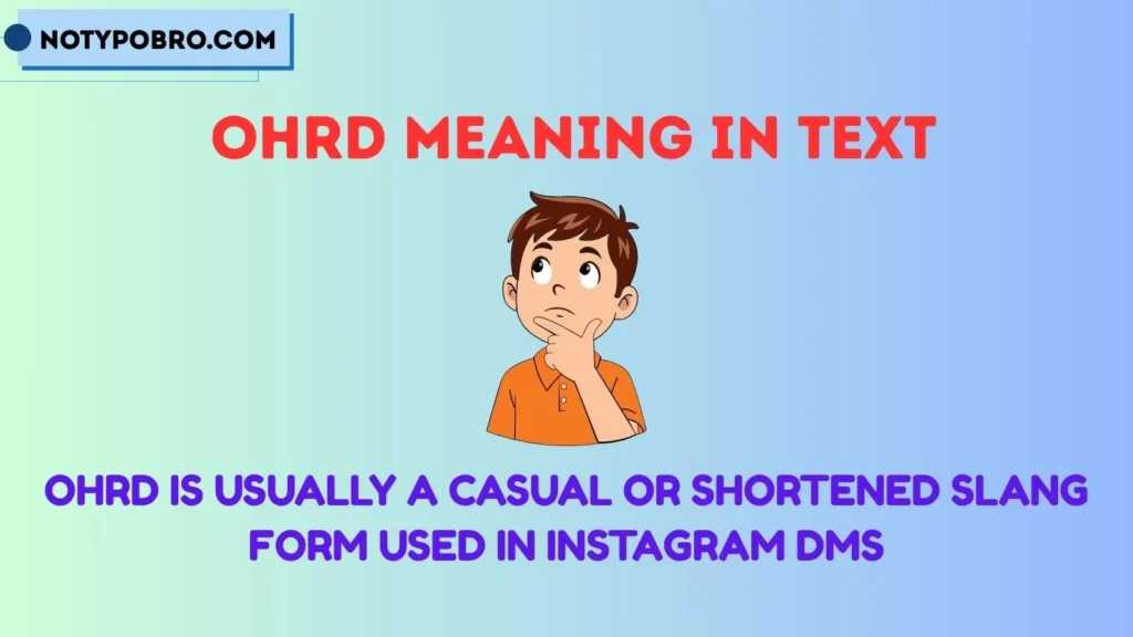 Ohrd Meaning Instagram