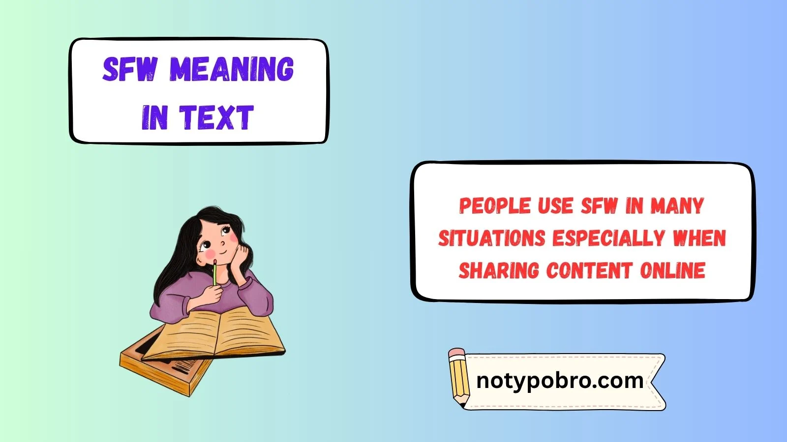 sfw meaning in text