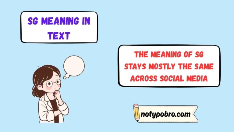sg meaning in text