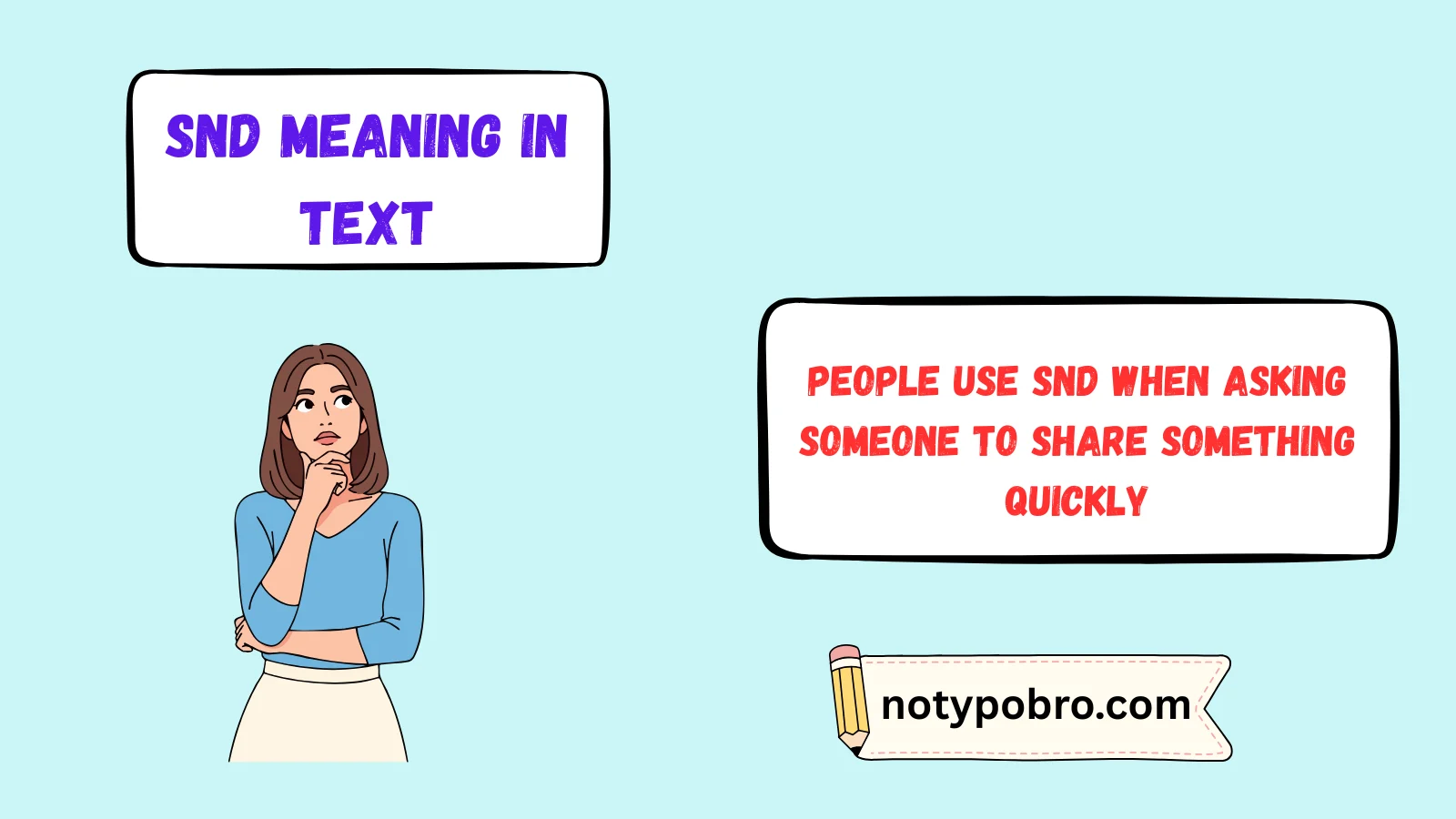 snd meaning in text