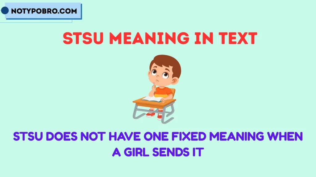 Stsu Meaning in Text From Girl