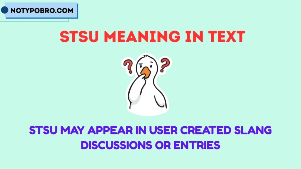 Stsu Meaning in Text Urban Dictionary