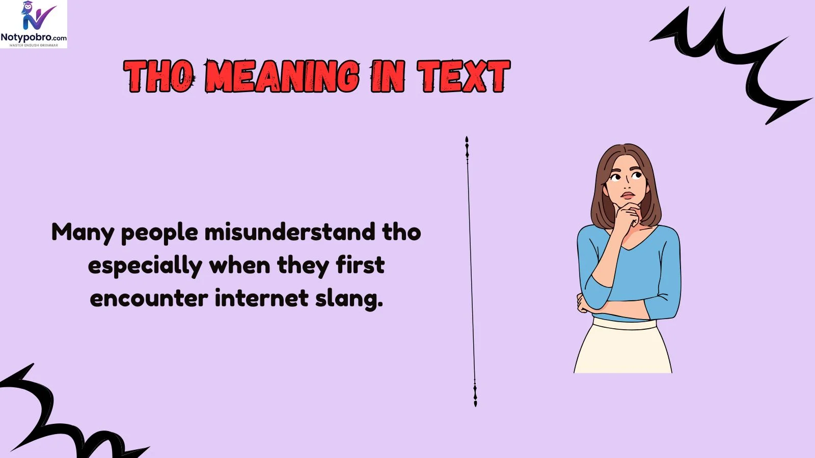 tho meaning in text