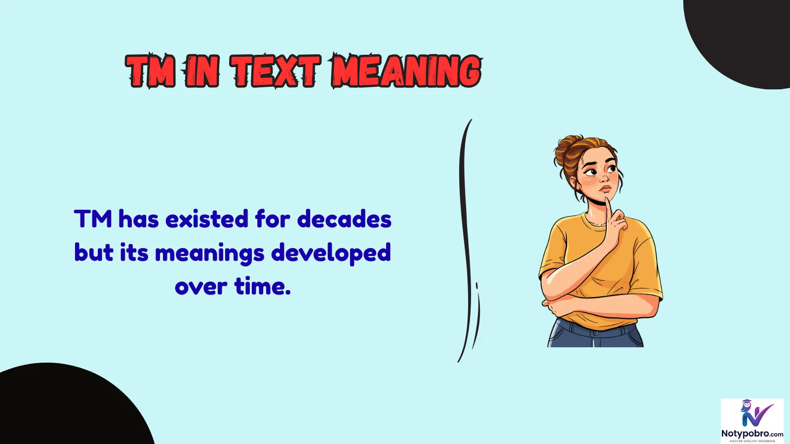 tm in text meaning