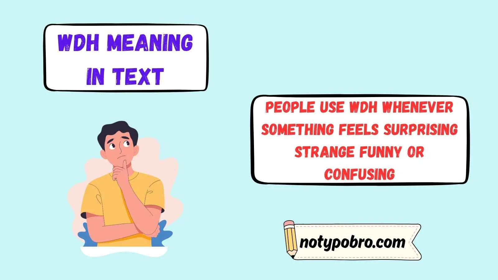 wdh meaning in text