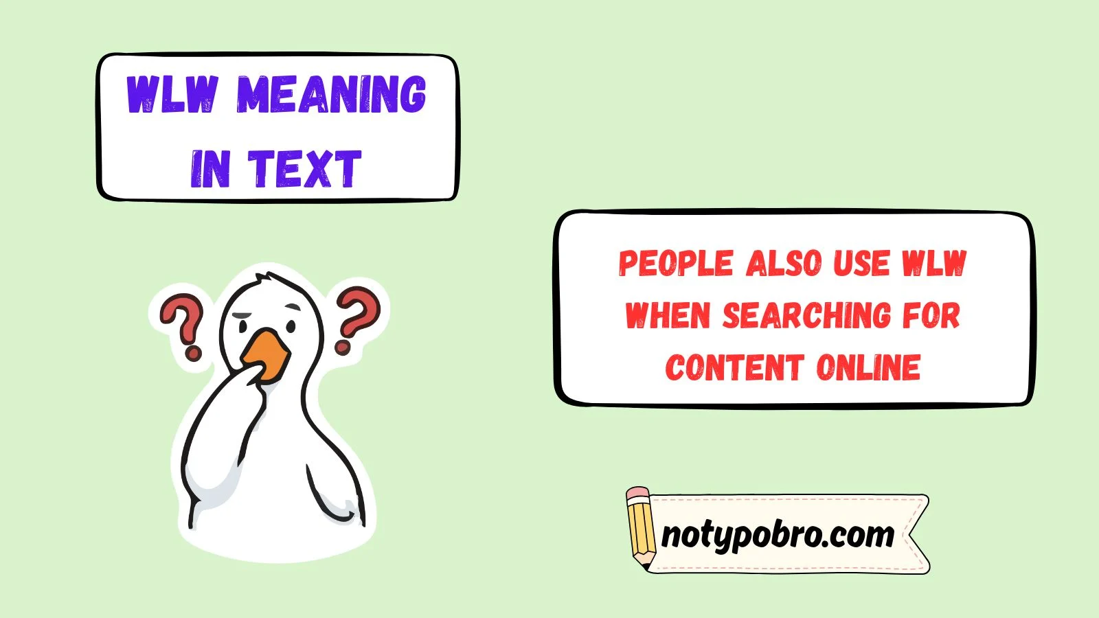 wlw meaning in text