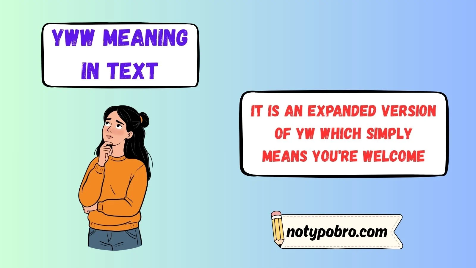 yww meaning in text