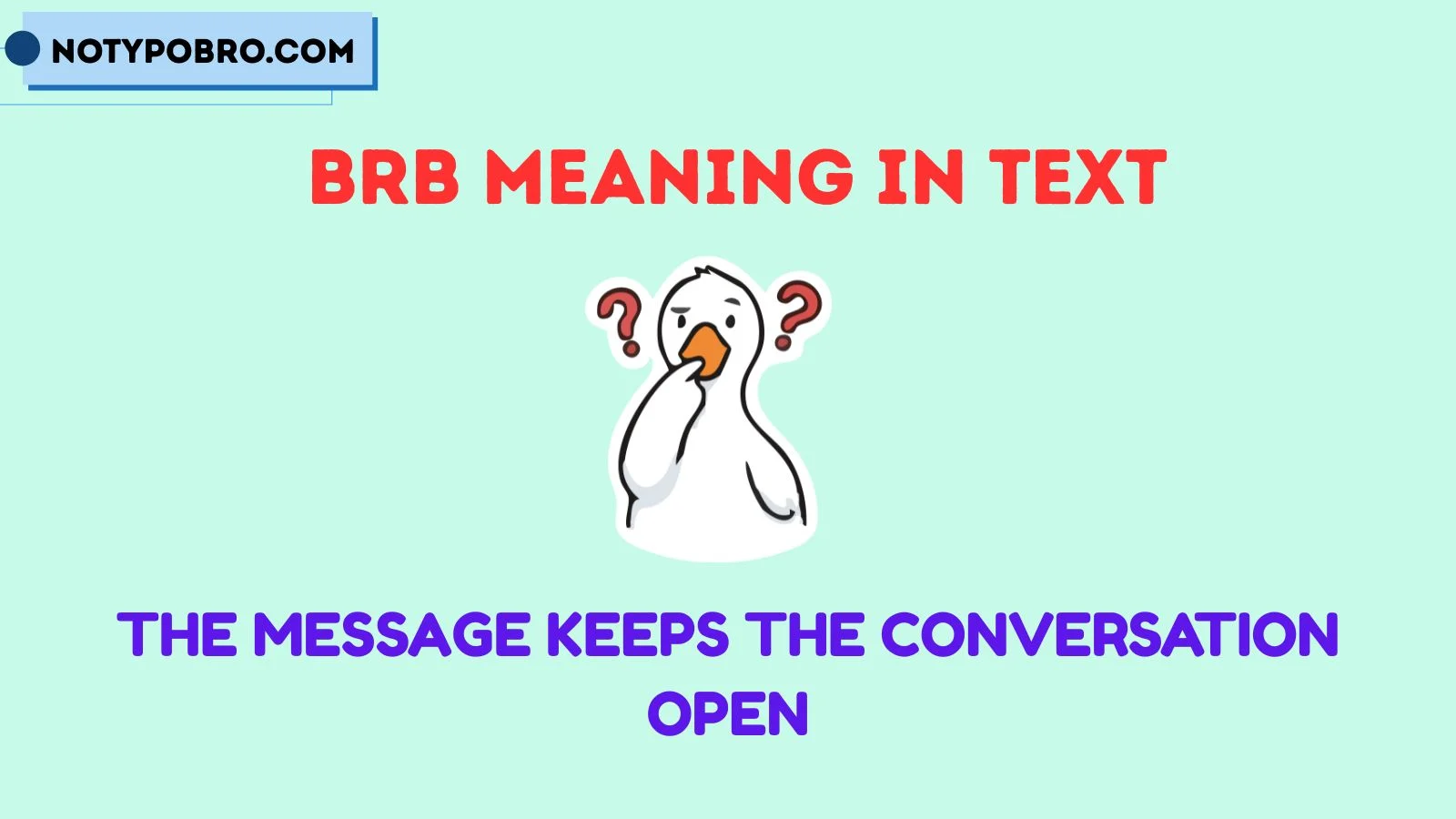 brb meaning in text
