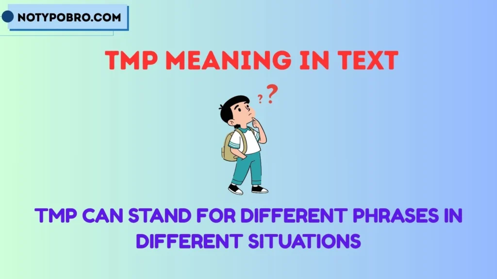 Full Form, Stands For & Short Meaning of TMP
