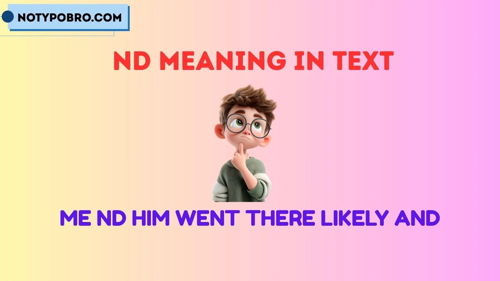 nd meaning in text