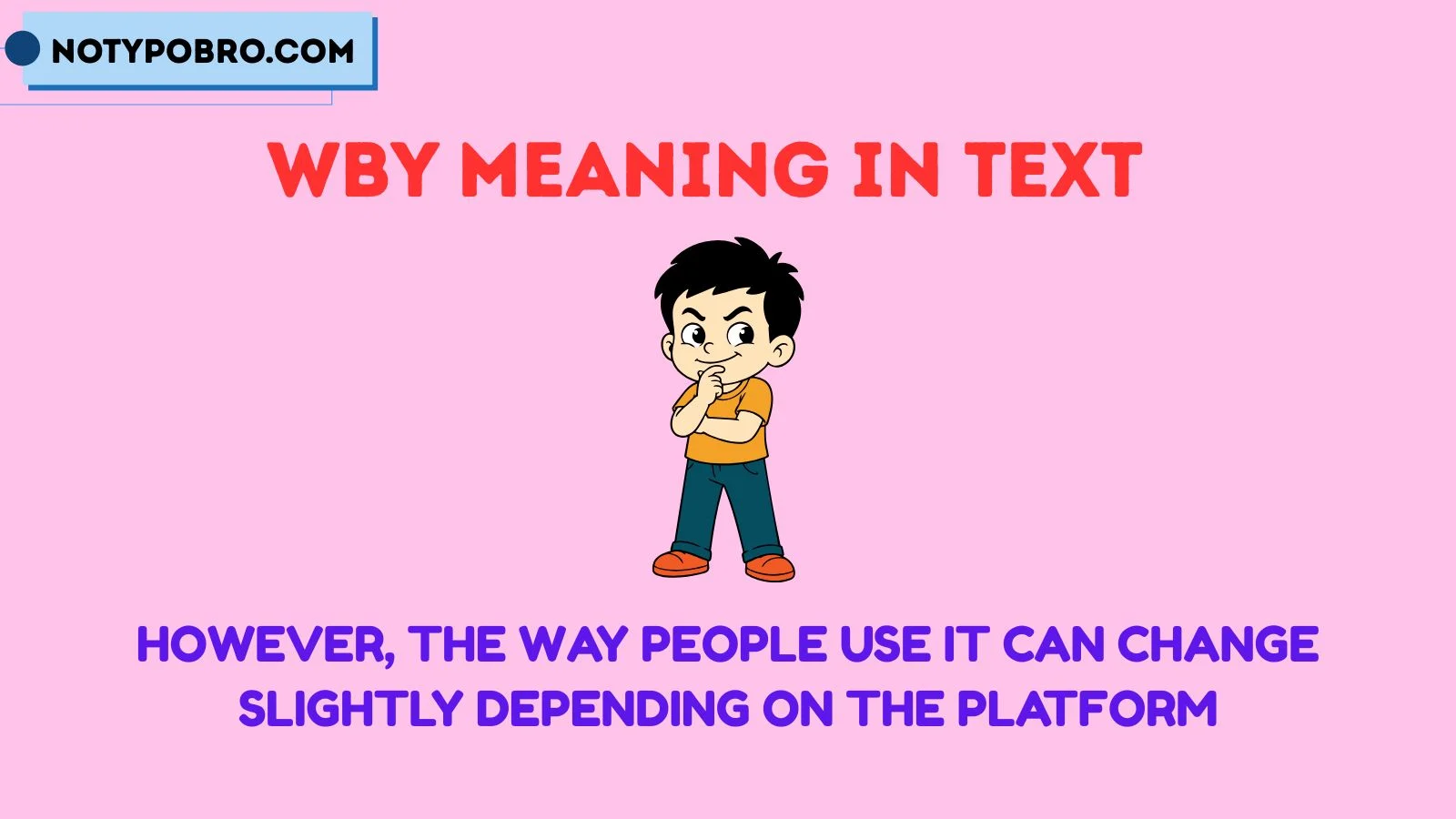 wby meaning in text