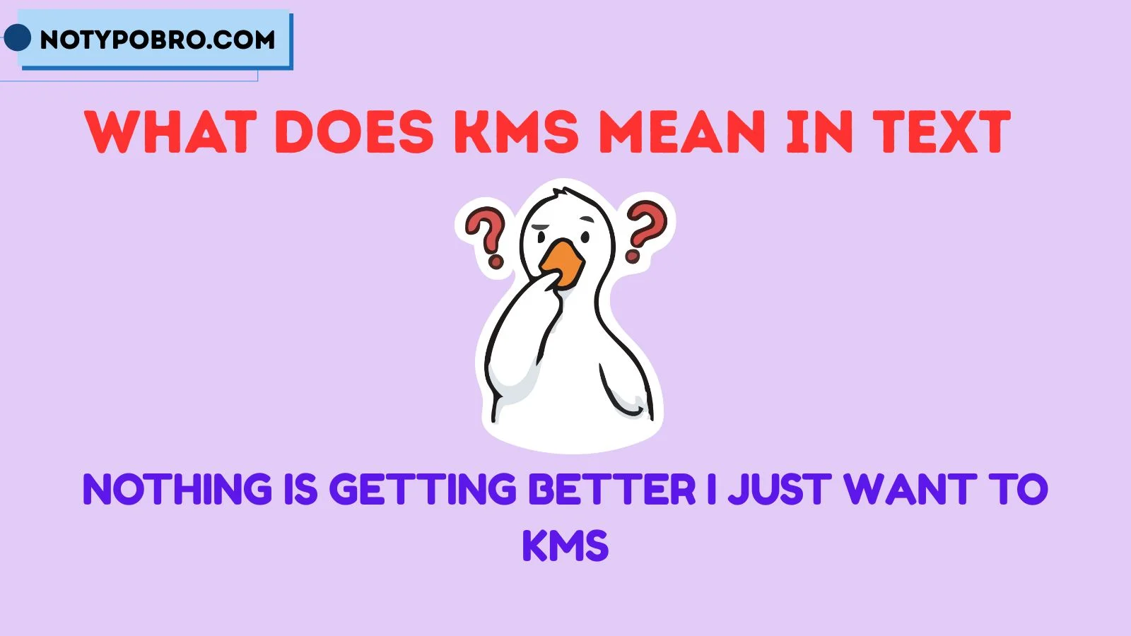 what does kms mean in text