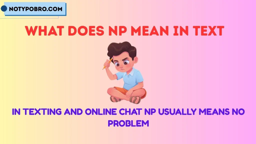 What Does NP Mean in Text & Chat?