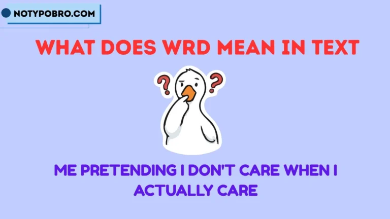 what does wrd mean in text