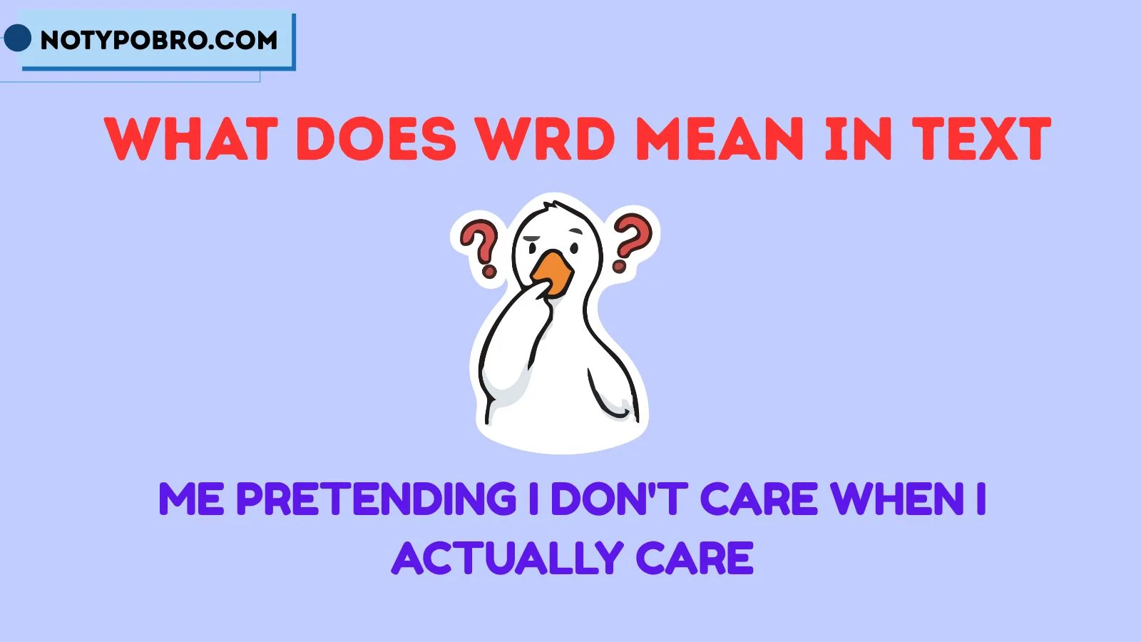 what does wrd mean in text